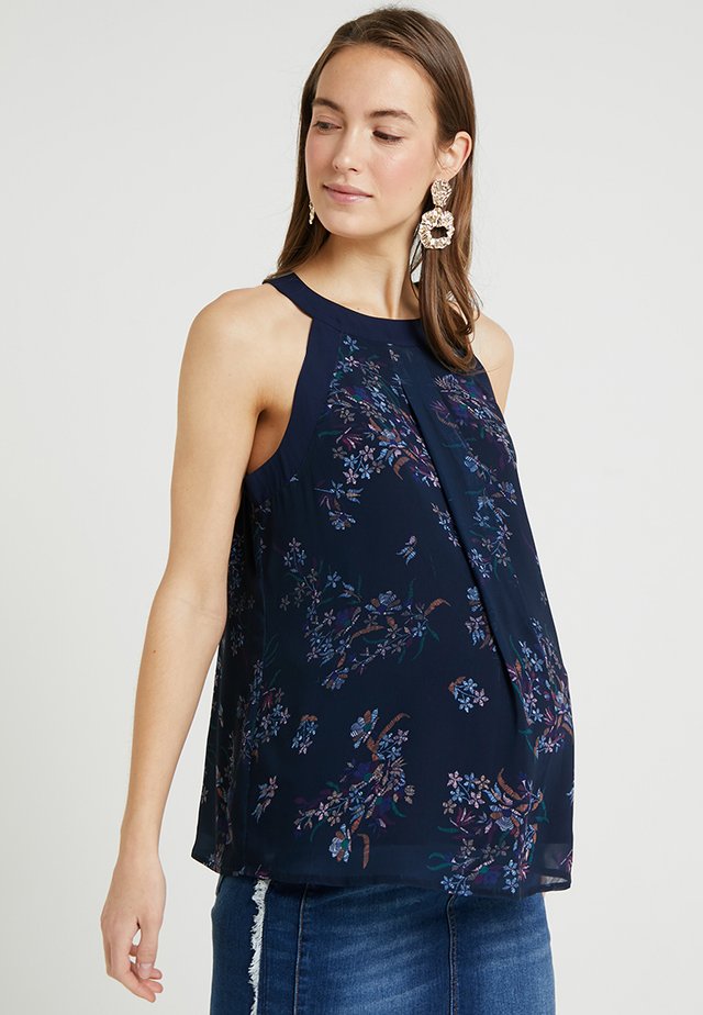 CARDEN HALTER NURSING - Blouse - navy