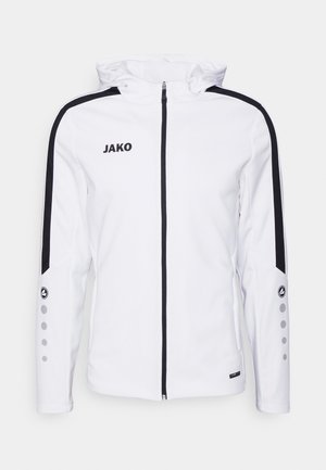 JAKO KAPUZENJACKE POWER - Zip-up sweatshirt - white