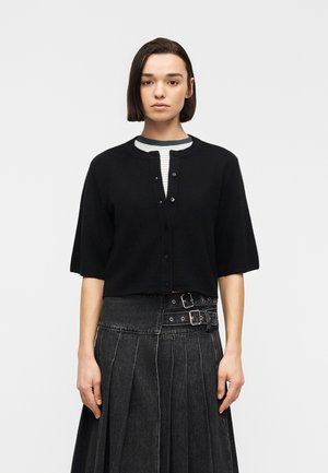 OBJTHESS SOLID - Cardigan - black