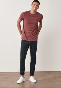 Next REGULAR FIT STAG - T-shirts basic - brown