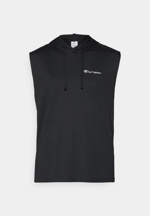 Champion HOODED TEE - Printtipaita - black