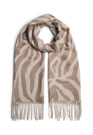 PCELIN LONG SCARF - Halsduk - greigever lining/greige