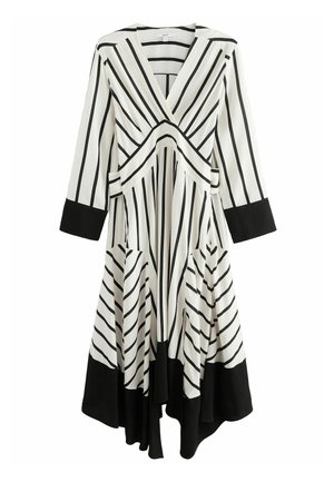 Next TALL FIT ASYMETRIC KAFTAN  - Maksimekko - black  white stripe