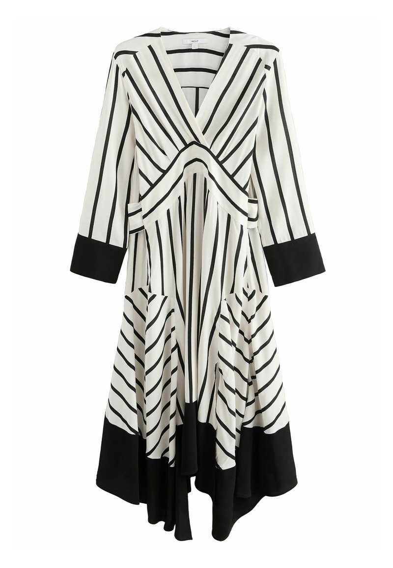 Next TALL FIT ASYMETRIC KAFTAN  - Maxikjoler - black  white stripe