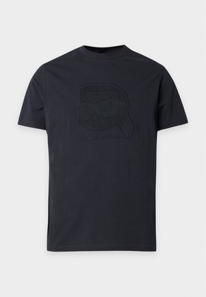 KARL LAGERFELD, CREW NECK - T-shirt imprimé - dark blue