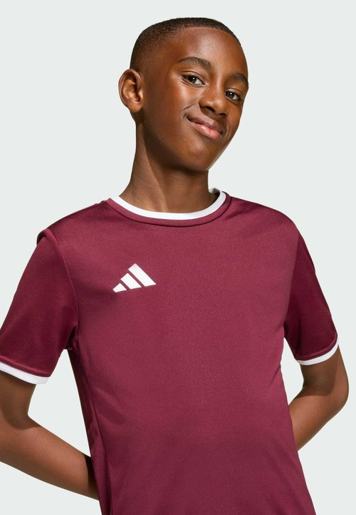 adidas PERFORMANCE ENTRADA26 JERSEY KIDS - Camiseta estampada - team maroon white — photo 3