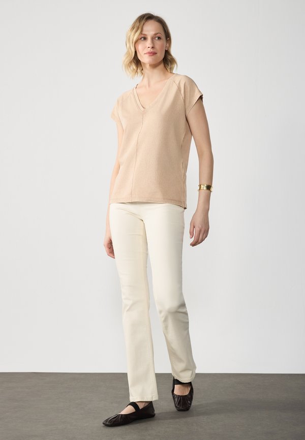 Print T-shirt - warm taupe3