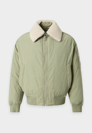 BOSS, OMOODY - Μπουφάν τύπου bomber - open green
