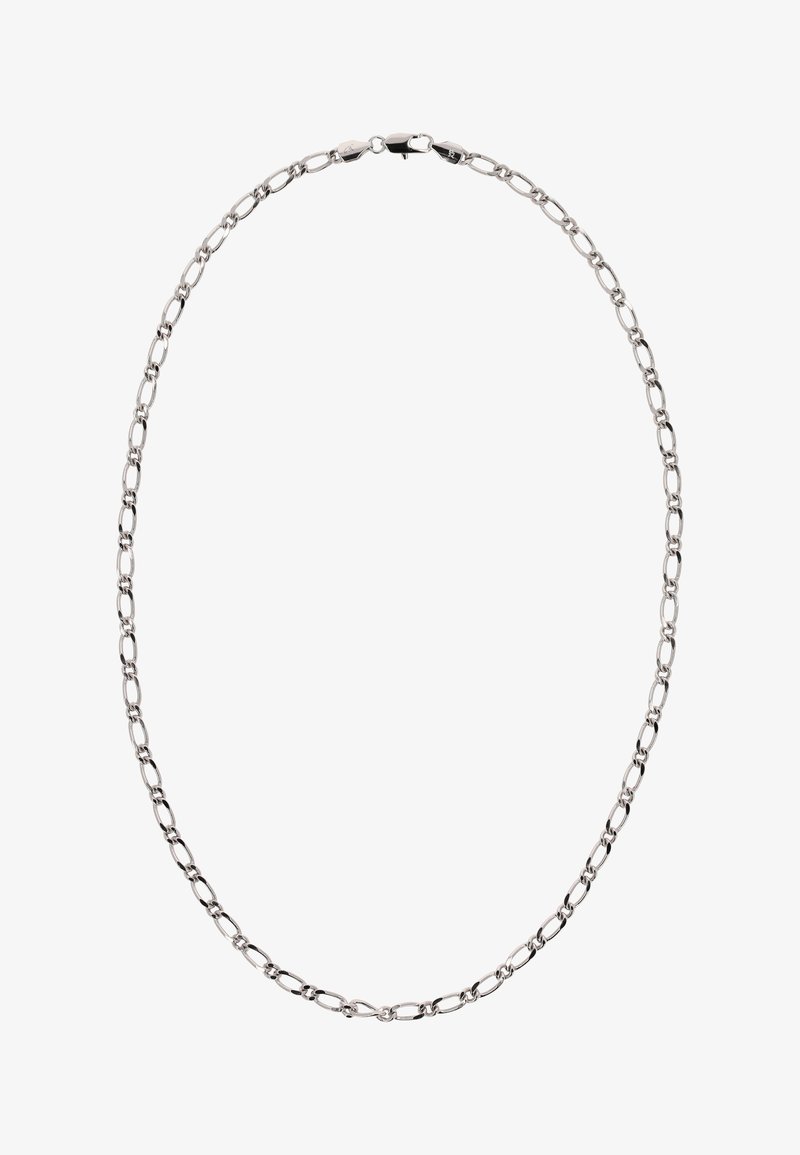 Colier din argint cu verigi ovale alungite și un finisaj lustruit. Design simplu, cu închidere sigură cu clapetă.