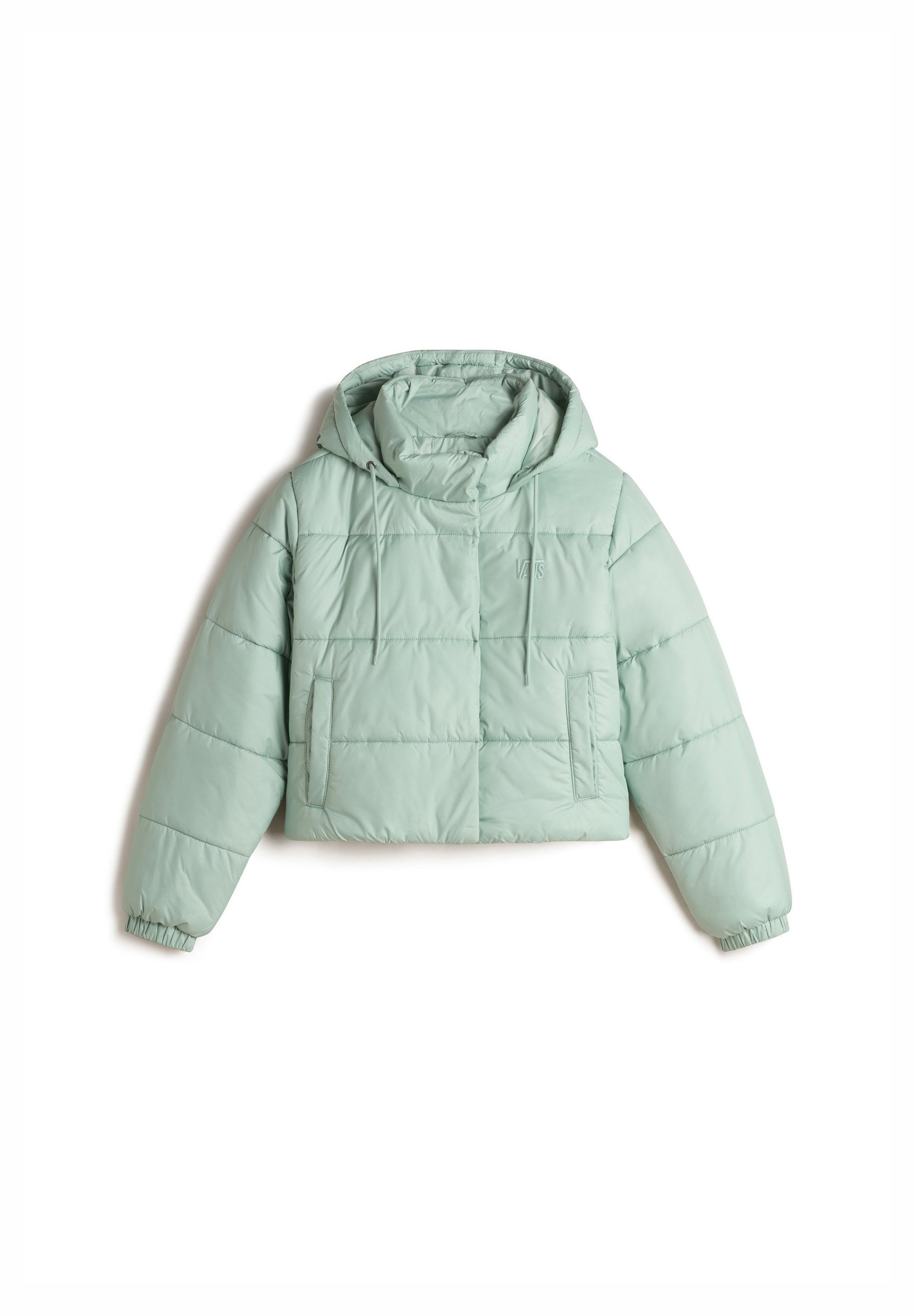 Vans HILLGATE CROPPED PUFFER - Zimní bunda - olive