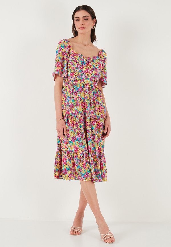 Freizeitkleid - fuchsia