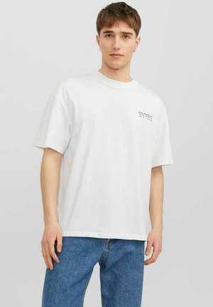 JACK & JONES Wide Tee SS Crew Neck Core T-Shirt, Bianco (Weiß (White C-N100), M Uomo