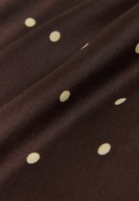 REGULAR FIT- PRINT MIDI - A-lijn rok - chocolate brown cream polka dot