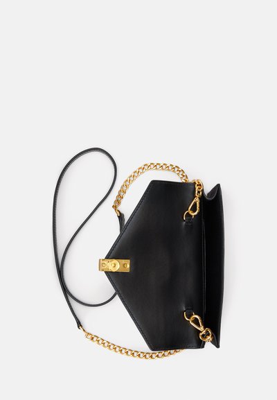 Polo Ralph Lauren POLO ID LEATHER SUEDE CHAIN WALLET & BAG - Vakarsomiņa - black