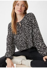 comma casual identity Bluse - schwarz