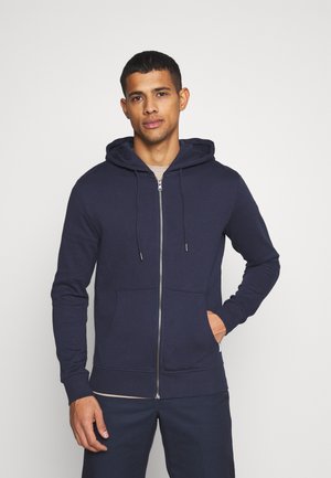 JJEBASIC ZIP HOOD - Felpa con zip - navy blazer