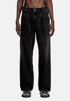 Relaxed fit jeans - black dark grey