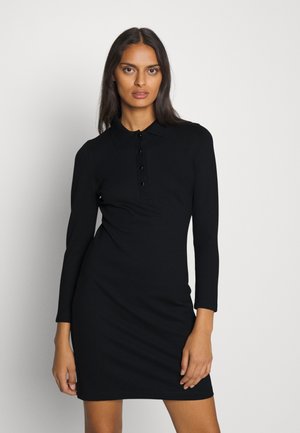 POLO DRESS - Jersey dress - ebony black