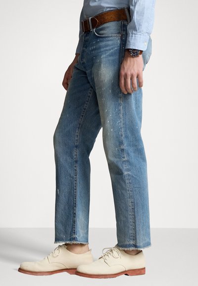 Polo Ralph Lauren HERITAGE STRAIGHT FIT DISTRESSED JEAN - Ravne kavbojke - habana