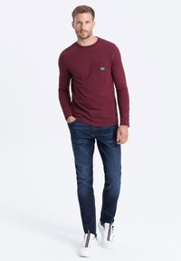 Ombre WITH POCKET  - Longsleeve - burgundy