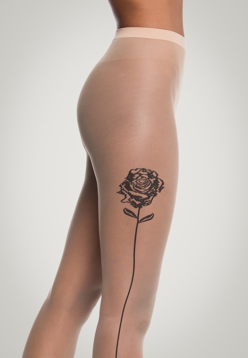 Damen Strumpfhosen | Wolford CRYSTAL ROSES Strumpfhose fairly light black/nude - UT19048 Damen Strumpfhosen | Wolford CRYSTAL ROSES Strumpfhose fairly light black/nude - UT19048