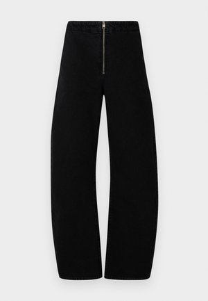 THE ZIP - Jean Mom - black denim