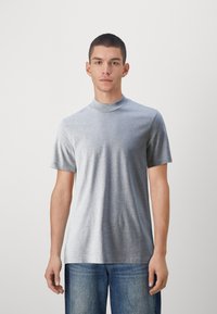 Jack & Jones PREMIUM JPRBLA BASIC TEE TURTLE 2 PACK  - T-shirts - castor gray/light gray