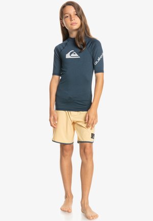 Quiksilver, ALL TIME SS YOUTH - Print T-shirt - navy blazer heather