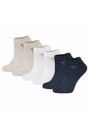 6ER PACK - Chaussettes - weiß dunkelblau naturmelange