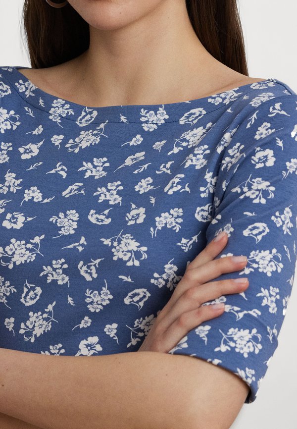 Floral Stretch Cotton Midi Dress - Jersey dress4