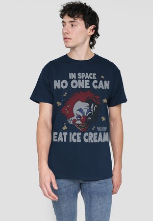 KILLER KLOWNS FROM OUTER SPACE - CLOWN NO ONE CAN EAT ICE CREAM - T-Shirt print - dark blue