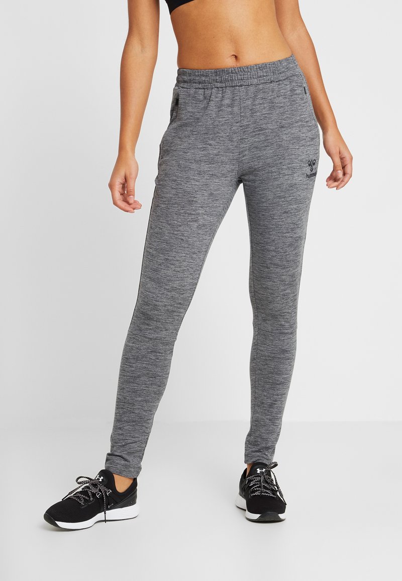 Damen Sportbekleidung | Hummel Jogginghose dark grey melange/dunkelgrau-meliert - QN65792 Damen Sportbekleidung | Hummel Jogginghose dark grey melange/dunkelgrau-meliert - QN65792