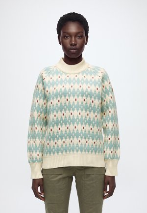 Fjällräven, ÖVIK  - Пуловер - light beige/misty green