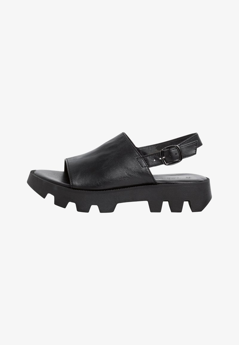 s.Oliver Platform sandals - black