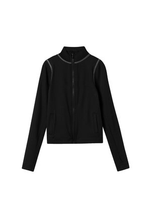 Tröja med dragkedja - black