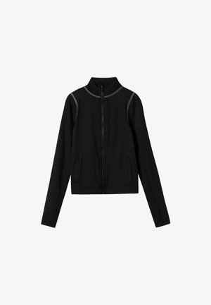 Sudadera con cremallera - black