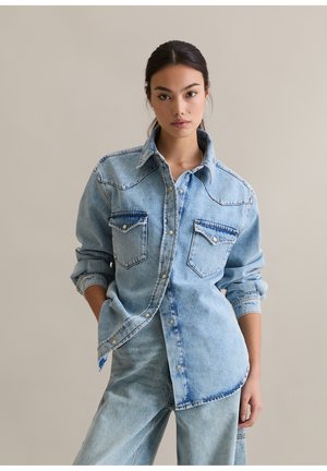 Overhemdblouse - light blue