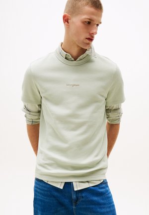 WAFFLE SCRIPT TEE - T-Shirt basic - misty sage