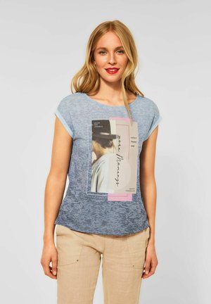 MIT FOTOPRINT - Print T-shirt - blau