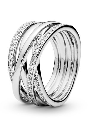 SPARKLING & POLISHED LINES - Ring - silver coloured