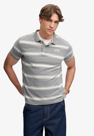 Superdry & Co, VINTAGE STRIPE - Poloshirts - griffin grey marl stripe