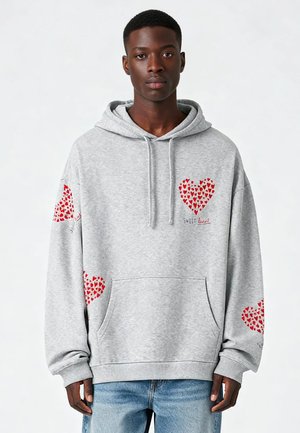 TOO SWEET PRINT HEAVYWEIGHT - Felpa con cappuccio - mottled grey
