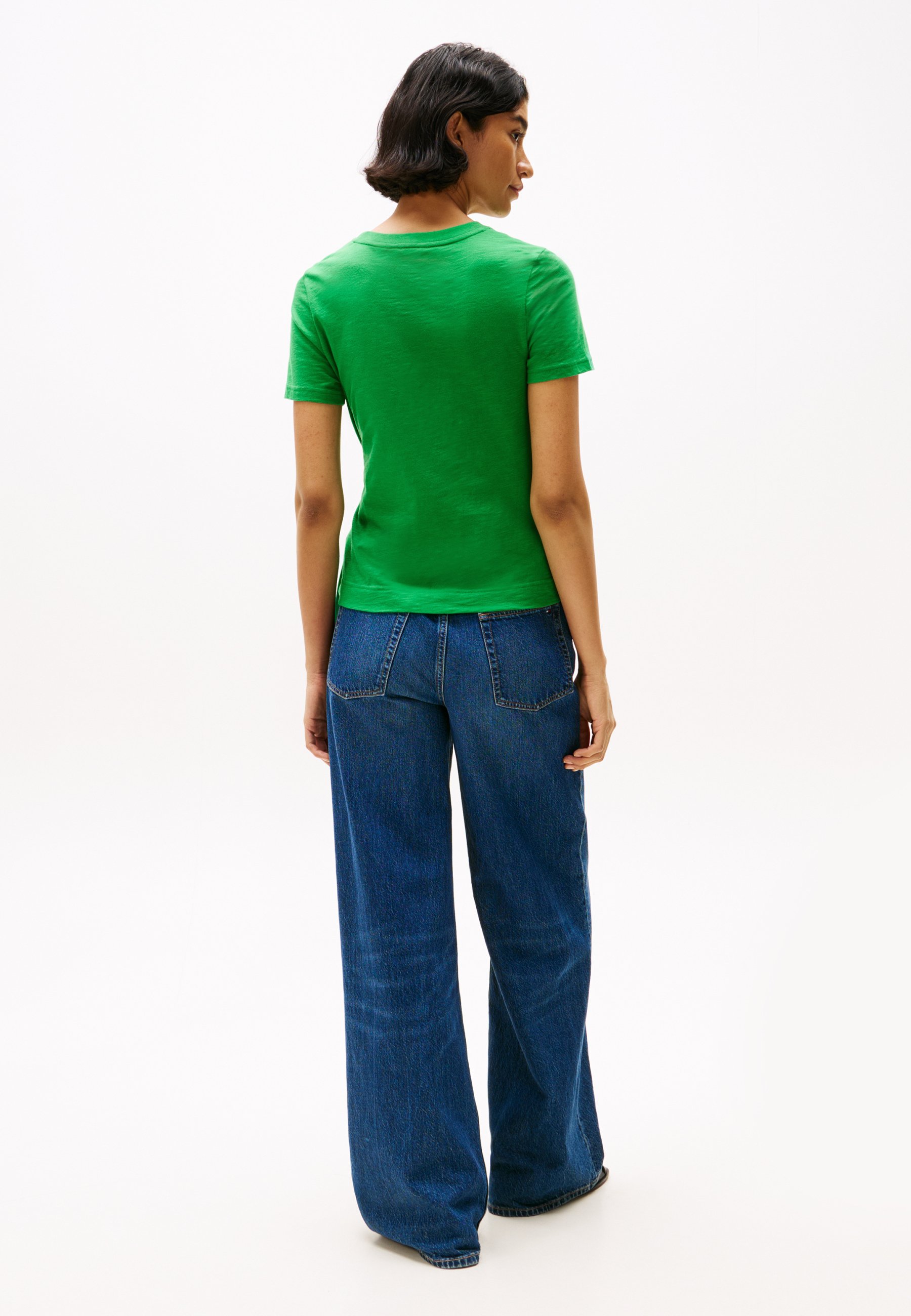 売れ筋商品|||トミー ヒルフィガー Tシャツ レディース トップス KNOT BOAT TEE - Basic T-shirt - radiant green Tommy Hilfiger KNOT BOAT TEE - Basic T-shirt - radiant green