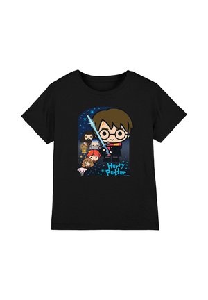 Cotton Soul, HARRY POTTER CHIBI HARRY POTTER AND FRIENDS UNISEX - Print T-shirt - black