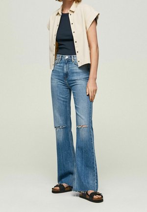 Bootcut-farkut - blue denim