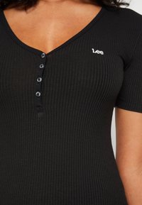 Lee HENLEY - T-shirt basic - black