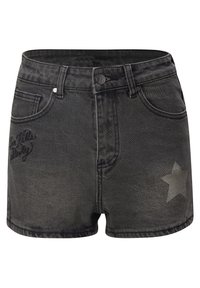 Ed Hardy DOODLE-STAR  - Farkkushortsit - washed black