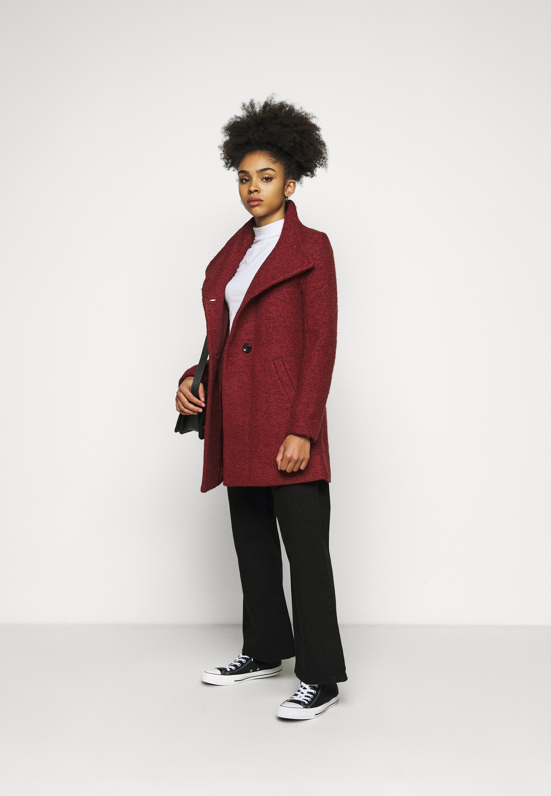 zara red coat 2018