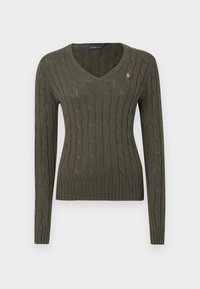 KIMBERLY LONG SLEEVE PULLOVER - Pulover - harvest olive