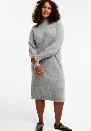 Gebreide jurk - Grey mélange